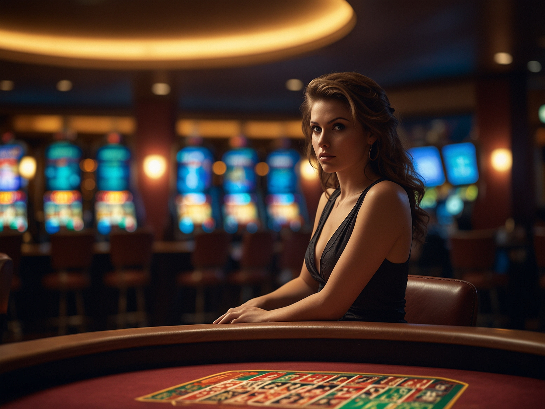 Ilustracja przedstawiająca różne gry kasynowe