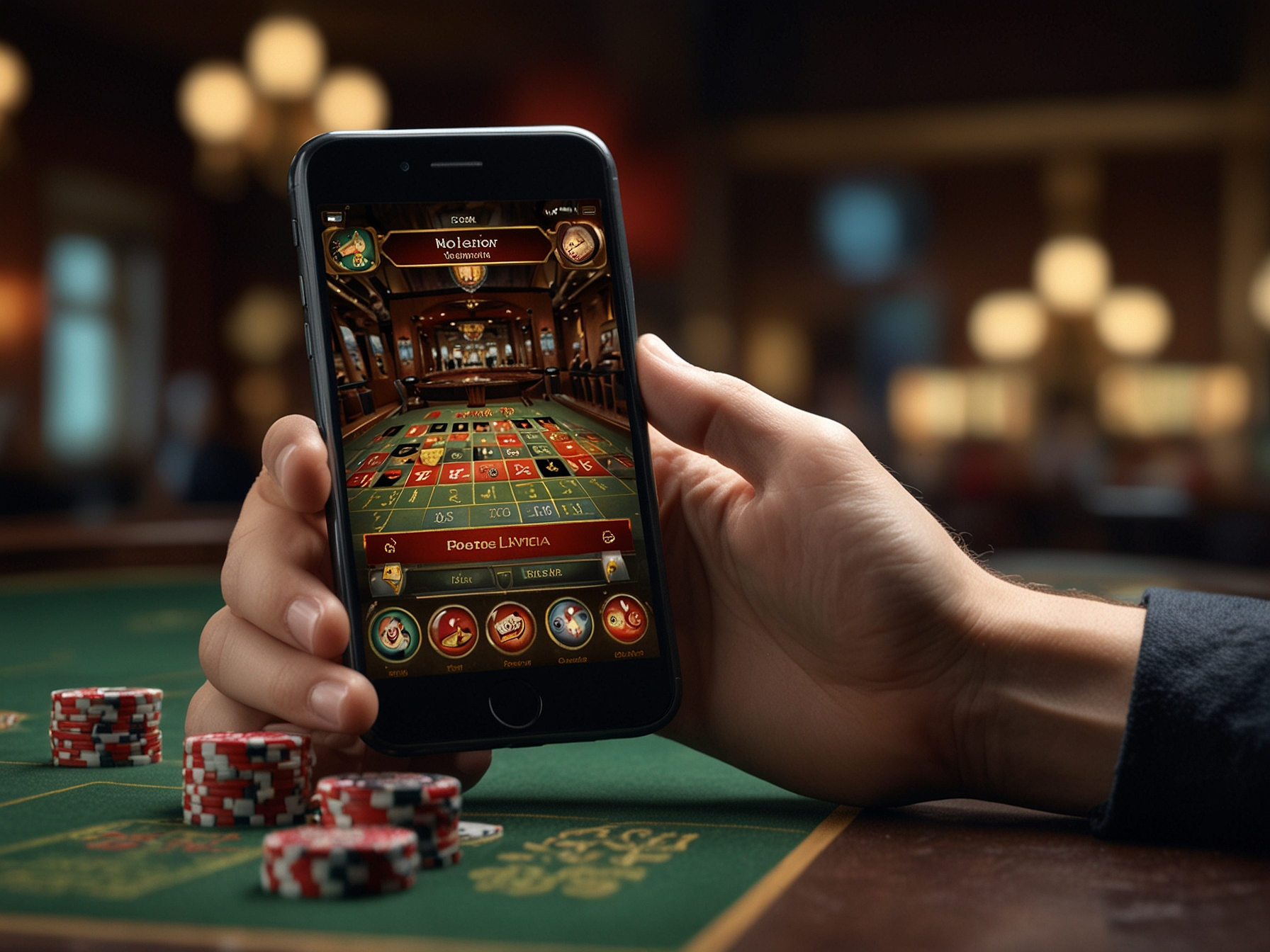 Baner wersji mobilnej Fezbet z telefonem i aplikacją webową